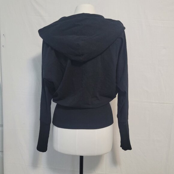 Community Black Zip Front Hooded Jacket Size M - Picture 5 of 12